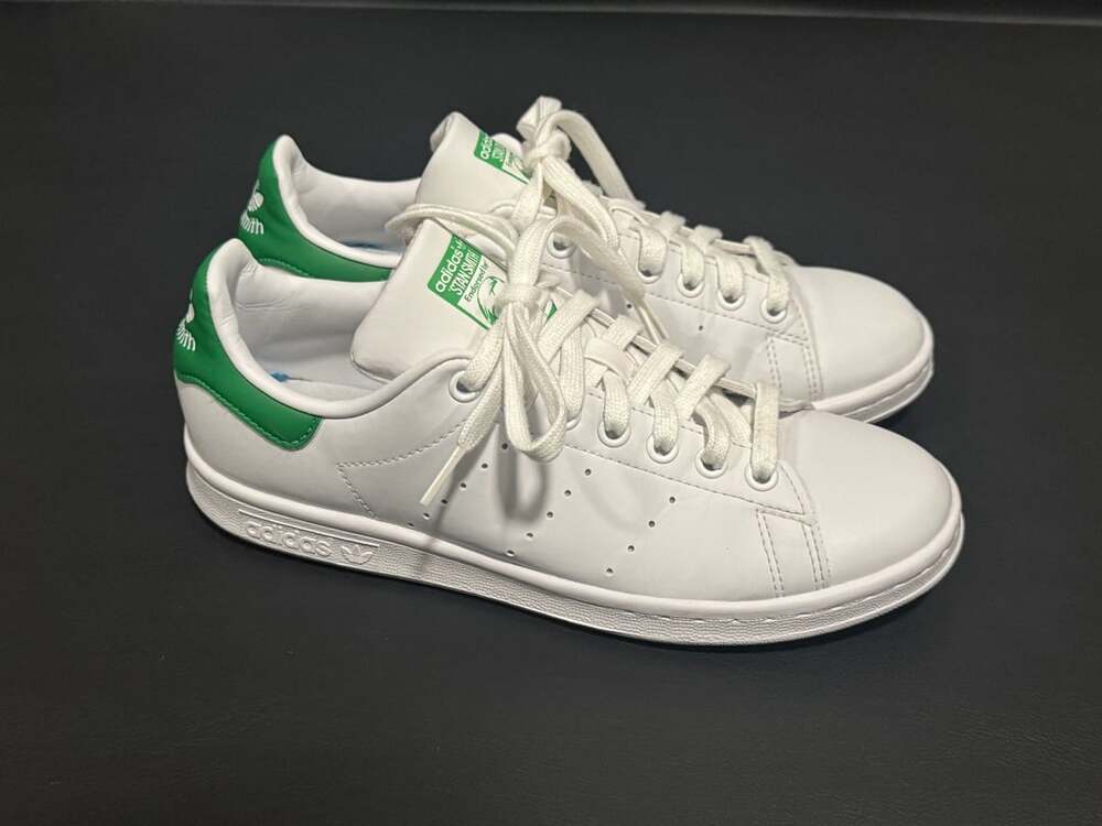 Adidas Originals Stan Smith White Green Athletic Shoes Size 7
